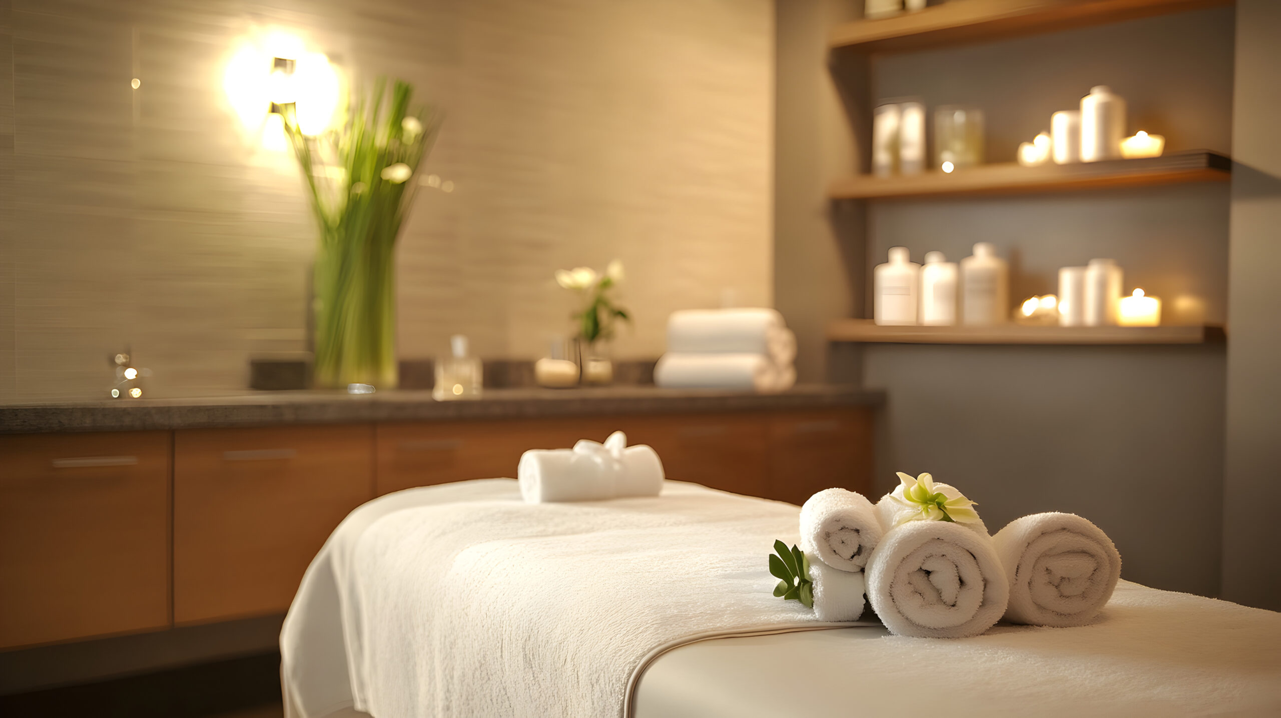 Relaxing Spa Set Up